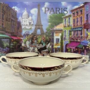 Rudolf Wächter vintage soup bowl with double handle.